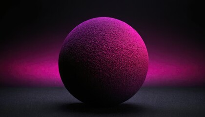 Pink spheres Isolated on black background 3D render
7