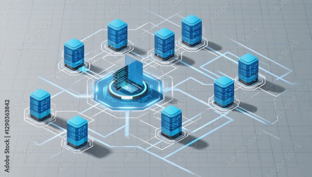Poster networked server clusters on grid