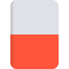 Flat Eraser Illustration