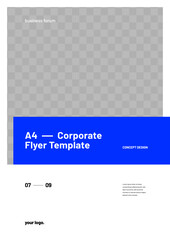 Corporate layout template for events, companies or business. Design with photo space for flyer, poster, cover, brochure or banner.