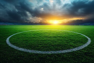 Obraz premium Soccer stadium field 