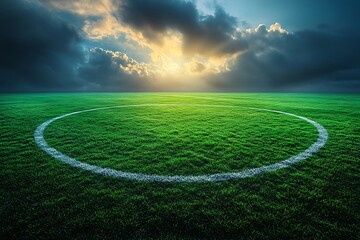 Obraz premium Soccer stadium field 