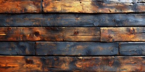 Rustic wooden planks showing knots and grain creating a textured background