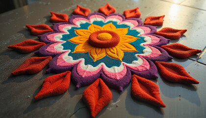  Festive Candles Creating a Warm and Celebratory Atmosphere  
