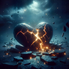 Broken Heart on the Ground