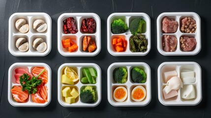 Plates with Compartments: Disposable plates divided into sections to keep different food items separate, often used at picnics, parties, or for portioned meals.

