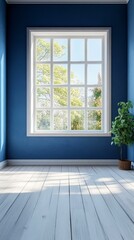 Fototapeta premium A Cozy Room with a Large Window