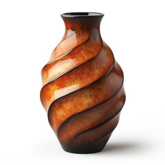 Professional image of a home decor vase with a seamless white background, perfect for branding, packaging, and advertising, enhancing its artistic appeal.