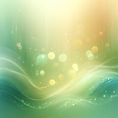 Soft, Abstract Gradient With Luminous Circles And Waves.