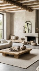 Rustic Modern Living Room Interior Design