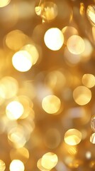 Obraz premium Golden Bokeh Lights Abstract Background