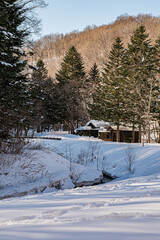 北海道　滝野　アシリベツの滝