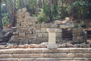 Ruins of the ancient city of Phaselis. Kemer, Turkey
