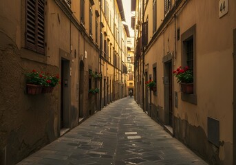 Obraz premium An alley in Europe