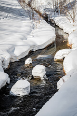 北海道　滝野　アシリベツの滝