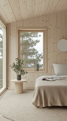 Cozy Scandinavian Bedroom Interior Design