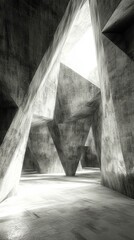 Abstract Concrete Architecture Interior Design