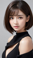 Fototapeta premium 女, 美しさ, ドレス, ファッション, モデル, 髪の毛, 黒, ブルネット, 人, 淑女, スタジオ, うっとりさせる魅力, 顔, 体, 笑う, スタイル, 1, 優雅な, ポーズ, 人々, いいかた, 細い, 優雅, 化粧, 金髪, 女性, ビキニ, 海, サマータイム, 水, 水泳パンツ, 太陽, バカンス, 空, タン, 砂, ライフスタイル, トロピカル, 旅行, 笑みを浮かべている