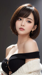 Fototapeta premium 女, 美しさ, ドレス, ファッション, モデル, 髪の毛, 黒, ブルネット, 人, 淑女, スタジオ, うっとりさせる魅力, 顔, 体, 笑う, スタイル, 1, 優雅な, ポーズ, 人々, いいかた, 細い, 優雅, 化粧, 金髪, 女性, ビキニ, 海, サマータイム, 水, 水泳パンツ, 太陽, バカンス, 空, タン, 砂, ライフスタイル, トロピカル, 旅行, 笑みを浮かべている