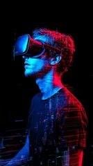 VR Experience  Digital Art Portrait  Technology Future