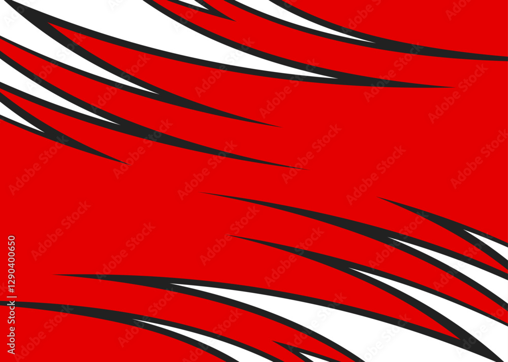 Poster abstract background with reflective curved spike line pattern and with some copy space area