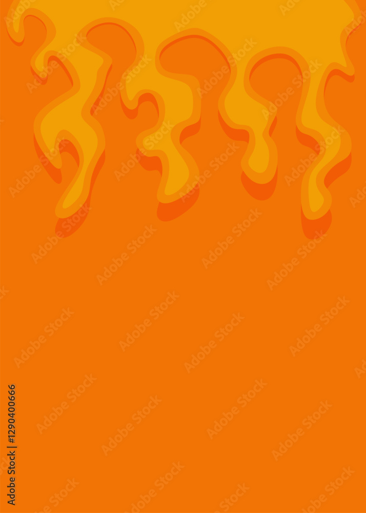 Poster abstract background with melting liquid pattern and with some copy space area