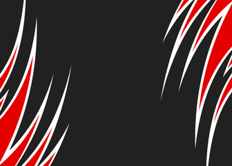 Abstract background with reflective curved spike line pattern and with some copy space area