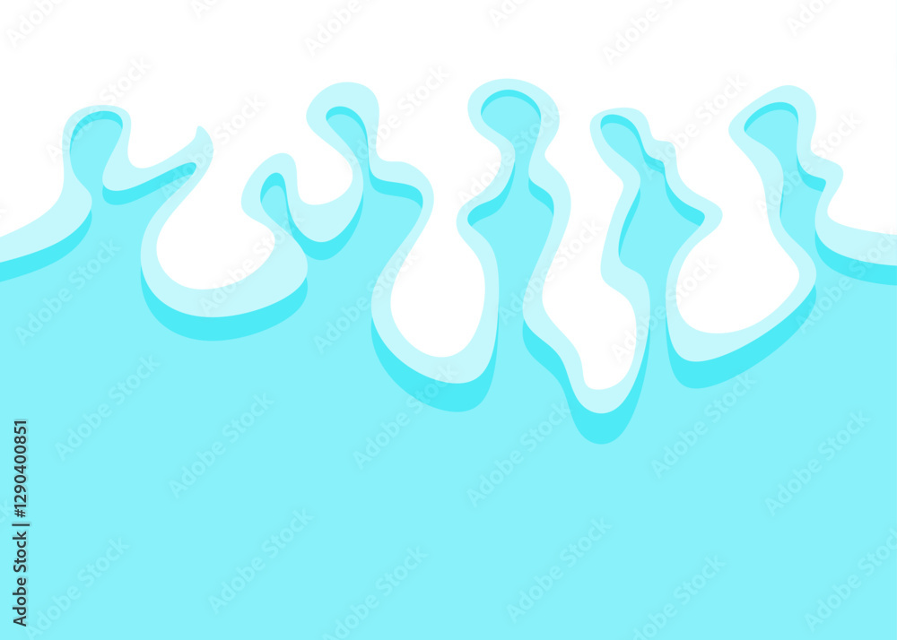 Poster abstract background with melting liquid pattern and with some copy space area