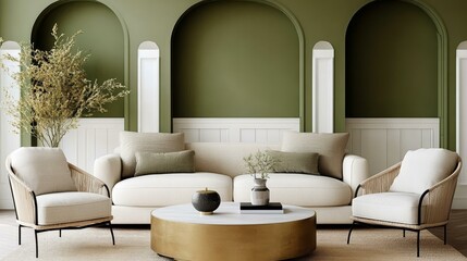 Fototapeta premium Modern Living Room Interior Design