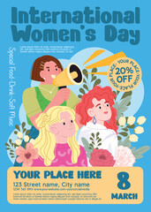Women's Day Flower Festival Flyer