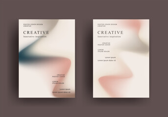 Fototapeta premium Abstract gradient poster template. Modern Covers Design. Mesh gradient background design. Trendy front page design for Banner, Poster, Flyer, Invitation and Annual Report