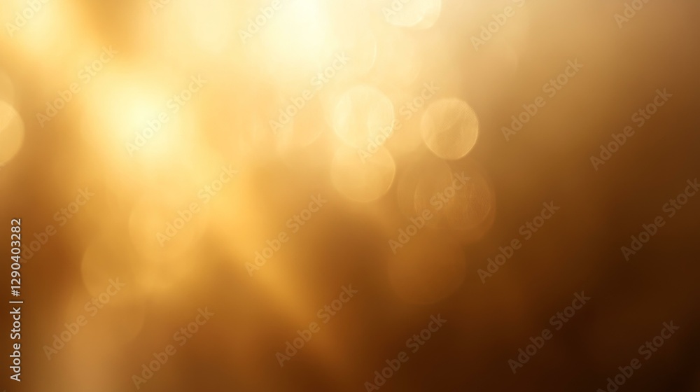 Poster golden bokeh abstract background