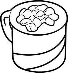 Cozy Hot Chocolate coloring Page
