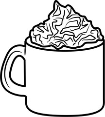 Cozy Hot Chocolate coloring Page
