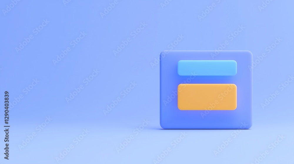 Poster e-commerce platform concepts. modern buttons on a blue background for design use.