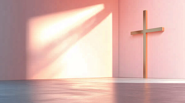 An elegant First Communion background featuring a chalice and host, bathed in soft golden light. The smooth gradient from cream to light gold makes it perfect for invitations or religious event poster