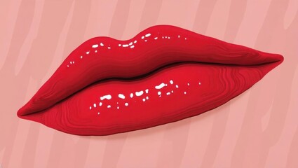Lip Stain. Peel off tattoo mask Douyin makeup Refillable lipstick liner Cherry cola gloss Beauty pie Billion Dollar Asmr skincare coty Glossy red lips close-up, sensual smile, concept perfect for fas