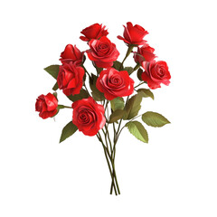 A bouquet of red roses romantic gift flowers love