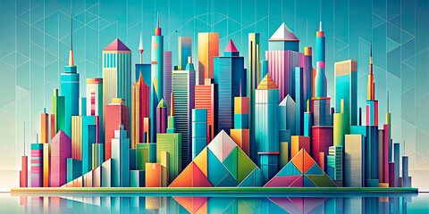 abstract background with pencils