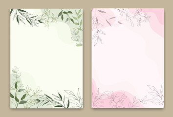 Blank wreath frame with green eucalyptus vector
