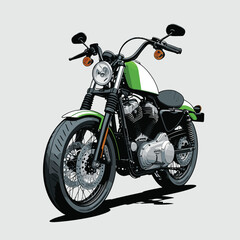 various motorbike vectors for graphic design