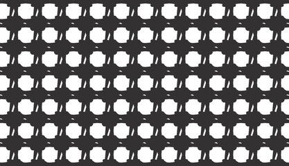 abstract seamless pattern background vector stylish geometric pattern black and white color © rihi