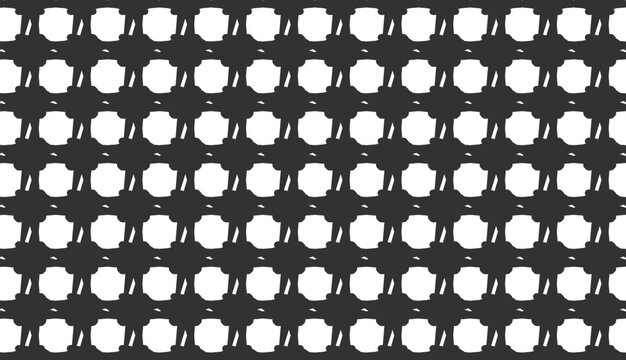 abstract seamless pattern background vector stylish geometric pattern black and white color