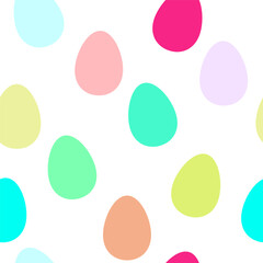 Seamless pattern Happy Easter eggs background