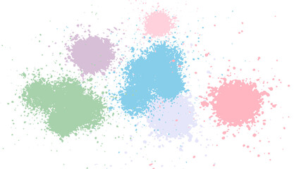 Obraz premium abstract splatter vector colorful pastel colors watercolor background
