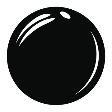 baoding ball vector silhouette black color