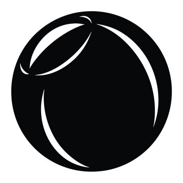 baoding ball vector silhouette black color