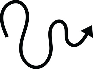 Arrow icon. Flat design illustration