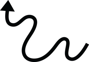 Arrow icon. Flat design illustration