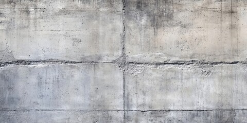 Textured concrete wall showing gray tones with horizontal and vertical lines, displaying rough patches and imperfections for industrial settings.